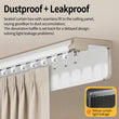 Rail Plafond Aluminium Occultant Simple ou Double Voie 100 à 400 cm