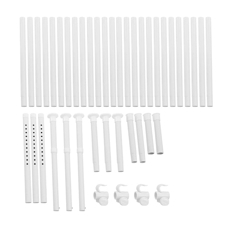 Support de rideau séparateur de pièce sans perçage blanc, pour un espace ouvert