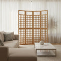 Paravent Treillis 6 Panneaux Bois Naturel 242,5 x 180 cm