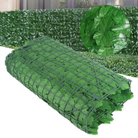 Brise-Vue Lierre Artificiel Feuilles d'Érable Rouleau Vert 300 x 100 cm