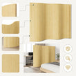 Paravent Bambou Ondulé Souple Beige 400 x 165 cm