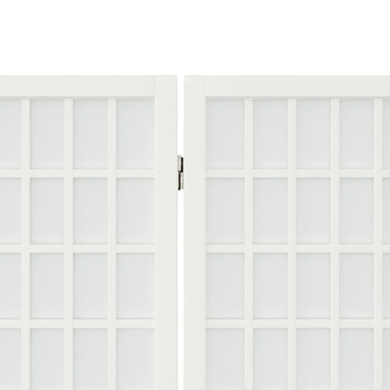 Paravent Japonais 5 Panneaux Papier de Riz Blanc 200 x 170 cm