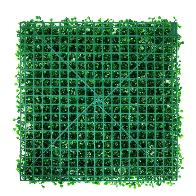 Brise-Vue Buis Artificiel 12 Panneaux Mur Végétal Vert 25 x 25 cm