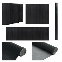Paravent bambou noir 4 panneaux pliant, pour préserver son intimité