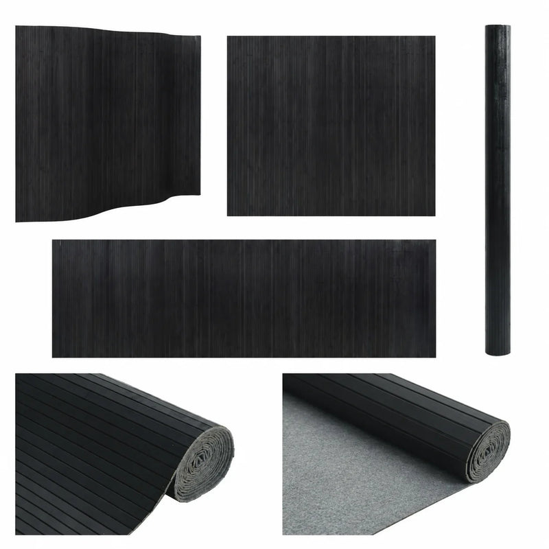 Paravent bambou noir 4 panneaux pliant, pour préserver son intimité