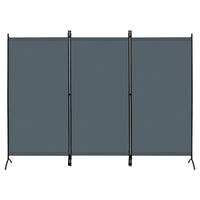 Paravent Extérieur 3 Panneaux Polyester Gris ou Crème 255 x 181 cm