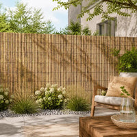 Brise-Vue Roseau Naturel en Rouleau 600 x 80 cm