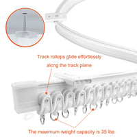 Rail flexible pliable plafond ou mur, dimensions 1 à 7 m