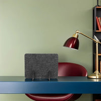 Séparateur de bureau feutre gris foncé 4 panneaux, pour un open space