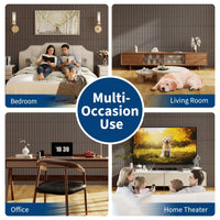Panneau Acoustique Mural à Lattes Bois 60 x 60 cm, Lot de 6, 8 ou 10