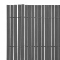 Brise-vue jardin PVC double face gris, en PVC