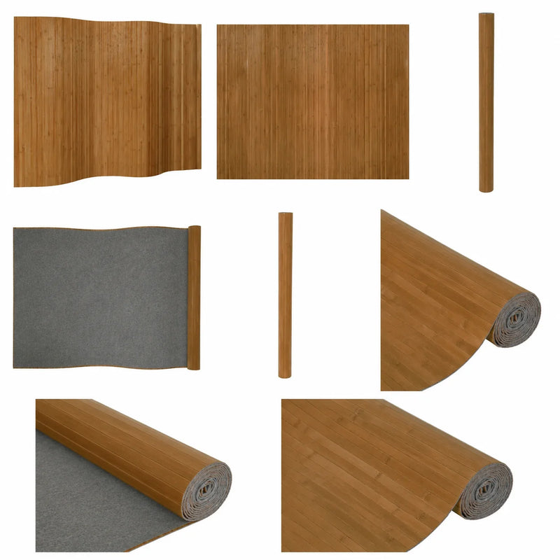 Paravent Bambou Brun Enroulable 400 x 165 cm