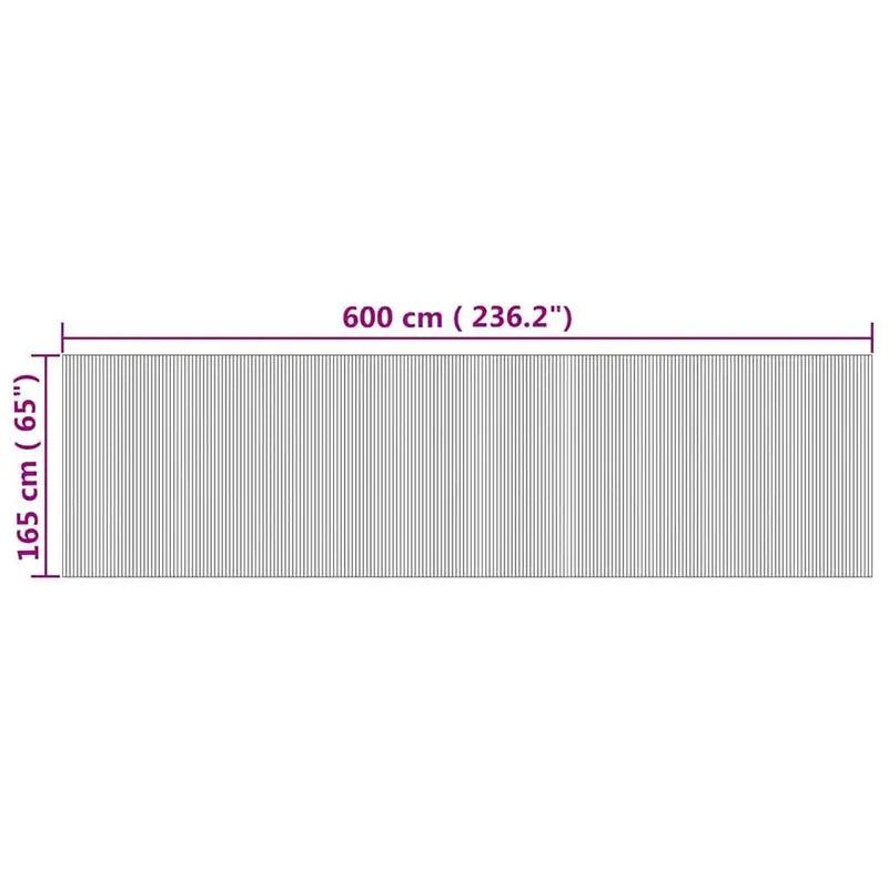 Paravent Bambou Naturel Enroulable 600 x 165 cm