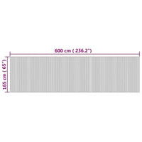 Paravent Bambou Naturel Enroulable 600 x 165 cm