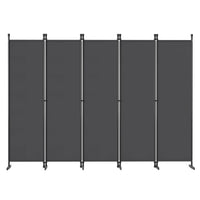Paravent 3 à 6 Panneaux Tissu Gris Clair ou Foncé 180 cm