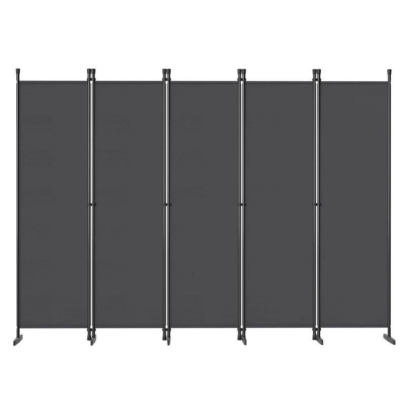 Paravent 3 à 6 Panneaux Tissu Gris Clair ou Foncé 180 cm