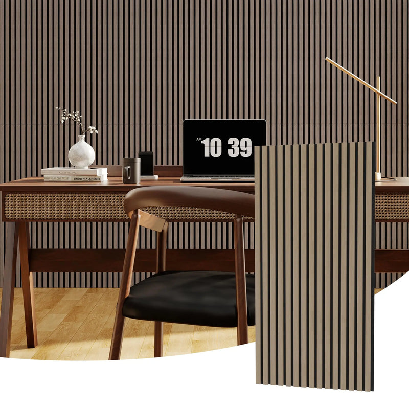 Panneau Acoustique Mural Rainuré 3D Bois 120 x 30 ou 120 x 60 cm