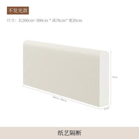 Cloison Amovible Accordéon en Papier Blanc, Hauteur 78 à 117 cm