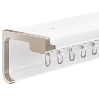 Rail plafond aluminium occultant simple ou double voie, pour un plafond