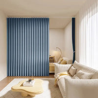 Rideau Séparateur Uni Polyester Blanc Noir Gris Bleu 180 à 260 cm