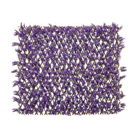 Brise-Vue Extensible Feuillage Artificiel Violet Cadre Saule 180 x 90 cm