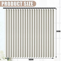 Rideau Séparateur Extra Large Plissé Beige Gris Noir 100 à 300 cm