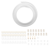 Rail plafond flexible pliable blanc, pour un salon