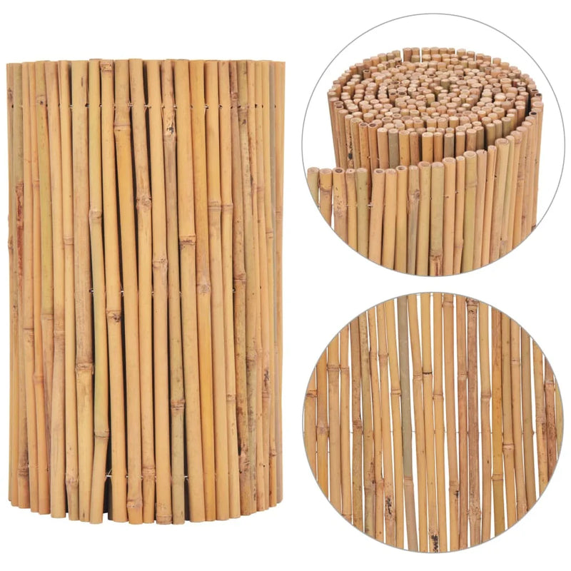 Brise-Vue Bambou en Rouleau Bordure de Jardin 500 x 50 cm
