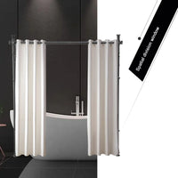Support de rideau séparateur de pièce sol-plafond noir, pour séparer une pièce