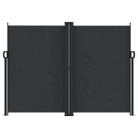 Paravent Rétractable Extérieur Polyester Noir 180 x 1200 cm