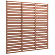 Brise-Vue Panneau de Clôture WPC Lattes Horizontales Marron 180 x 180 cm