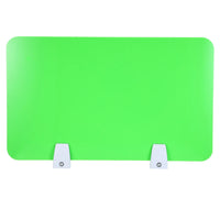 Séparateur de bureau acrylique vert à pince