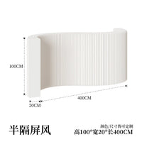 Paravent accordéon extensible blanc, hauteur 100 cm, longueur 4 m