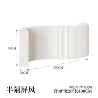 Paravent accordéon extensible blanc, hauteur 90 cm, longueur 4 m