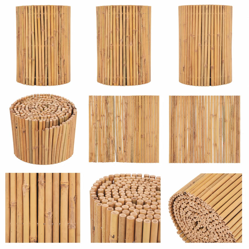 Brise-Vue Bambou en Rouleau Bordure de Jardin 500 x 50 cm
