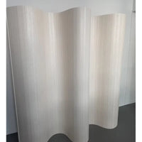 Paravent ondulé souple en lames de bois 4 couleurs