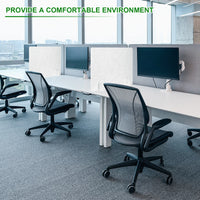 Séparateur de bureau autoportant lot de 2 feutre gris ou blanc, pour travailler au calme