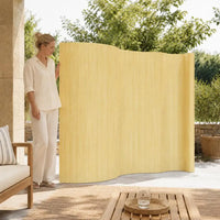 Paravent Bambou Naturel Enroulable Occultant 165 x 800 cm