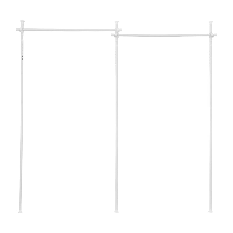 Support de rideau séparateur de pièce sans perçage blanc, pour un atelier