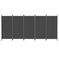 Paravent 3 à 6 Panneaux Tissu Gris Clair ou Foncé 180 cm