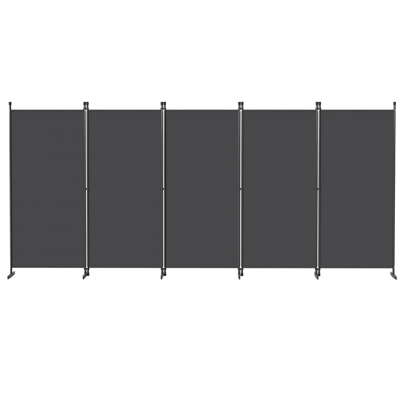 Paravent 3 à 6 Panneaux Tissu Gris Clair ou Foncé 180 cm