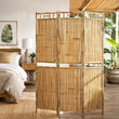 Paravent 3 Panneaux Bambou Naturel 120 x 180 cm