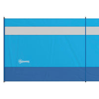 Paravent de plage 4 panneaux bleu avec fenêtre, pour un festival