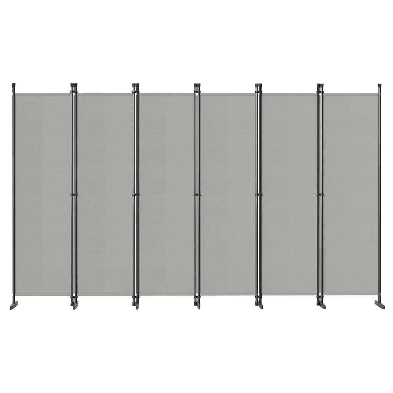 Paravent 3 à 6 Panneaux Tissu Gris Clair ou Foncé 180 cm