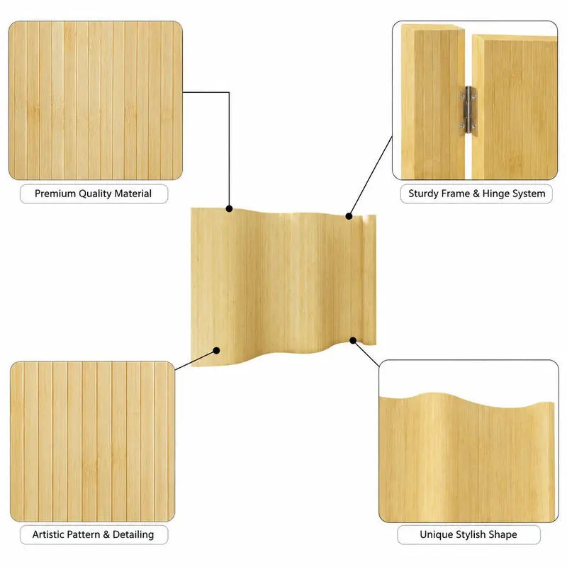 Paravent Bambou Naturel Enroulable Occultant 165 x 800 cm
