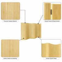 Paravent Bambou Naturel Enroulable Occultant 165 x 800 cm