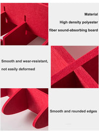 Panneau Acoustique Suspendu au Plafond en Feutre Polyester, Kit de 10 Pièces 100 cm