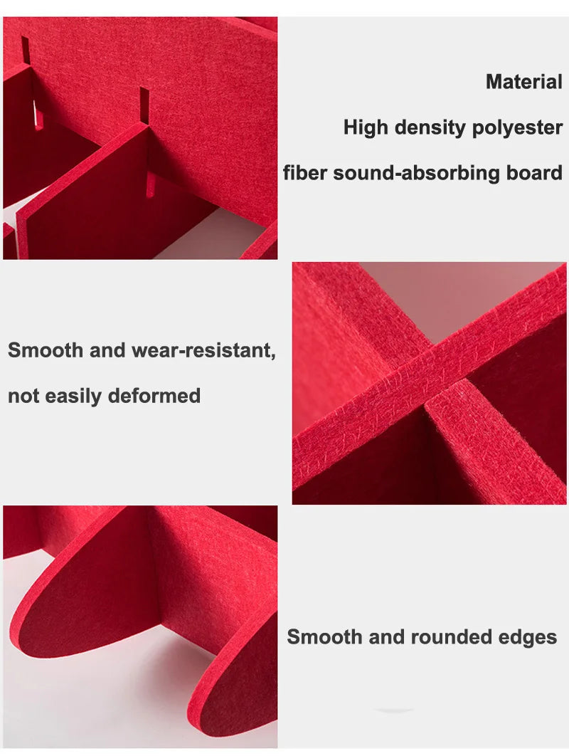 Panneau Acoustique Suspendu au Plafond en Feutre Polyester, Kit de 10 Pièces 100 cm