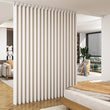 Rideau Séparateur Plissé Tissu Noir Gris Blanc Cassé 100 à 300 cm