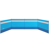 Paravent de plage 4 panneaux bleu avec fenêtre, pour la plage